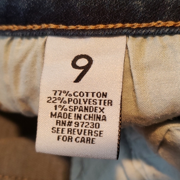 Distressed cuff ankle Skinny Jeans size 9 - Picture 5 of 6